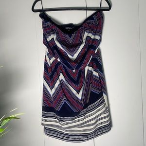 Express Sleeveless Short Dress with Beautiful Pattern | Large